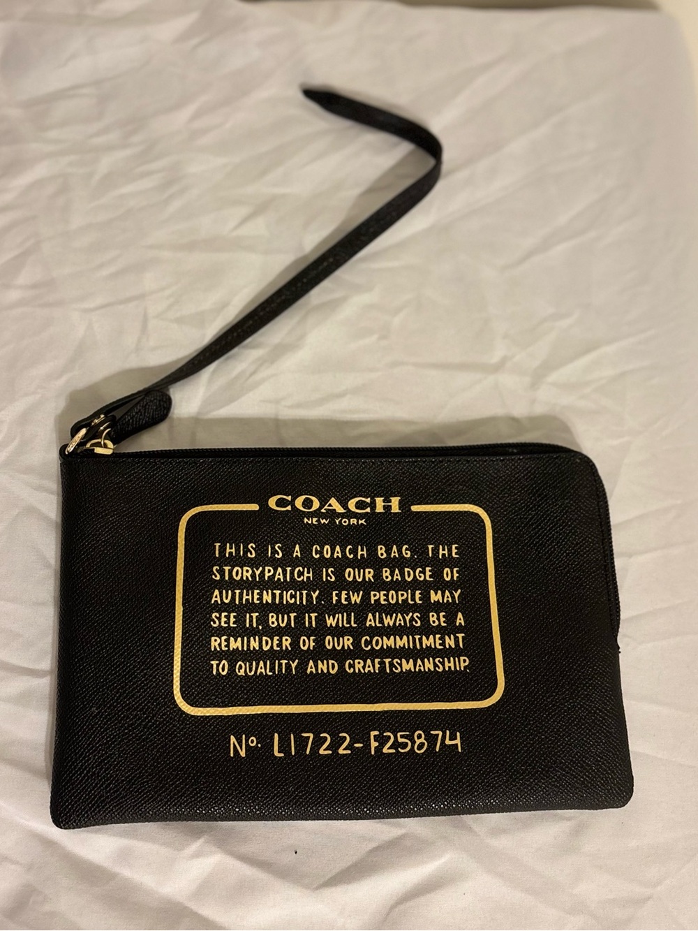 RARE Coach Story Patch Pouch/Wristlet